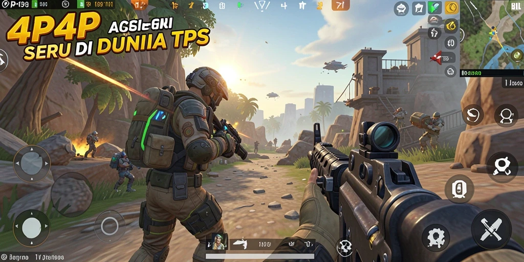 Tampilan gameplay TPS yang mendebarkan dan penuh aksi.