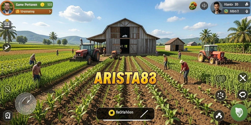 Tampilan gameplay ARISTA88 yang menarik dan penuh warna.