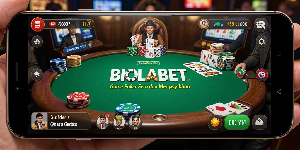 Screenshot gameplay Poker yang menampilkan suasana penuh strategi dan kompetisi.
