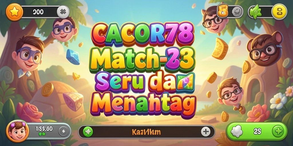 Tampilan gameplay CACOR78 dengan aksi Match-3 yang seru.