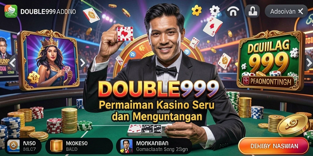 Gameplay Kasino yang seru dan penuh aksi di DOUBLE999.