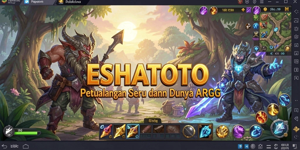 Tampilan gameplay ESHATOTO yang dinamis dan menarik.