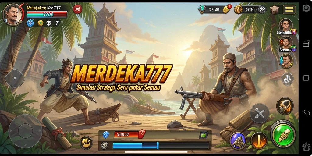 Screenshot gameplay menarik dari MERDEKA777 yang menampilkan skenario dan strategi.