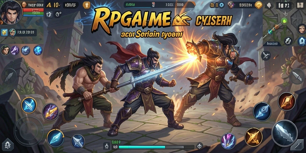 Gameplay RPGAME yang seru dan menantang setiap saat.