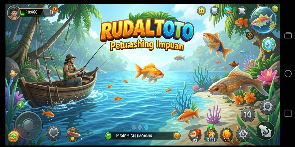 Tangkapan spektakuler dalam gameplay memancing RUDALTOTO.