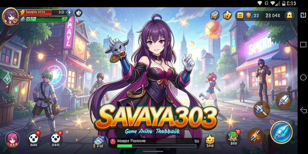 Tampilan gameplay menarik dari SAVAYA303 dengan karakter anime yang menawan.