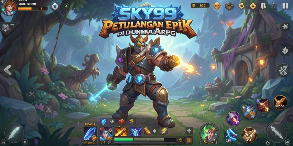 Tampilan gameplay ARPG dari SKY99 dengan aksi yang mendebarkan.