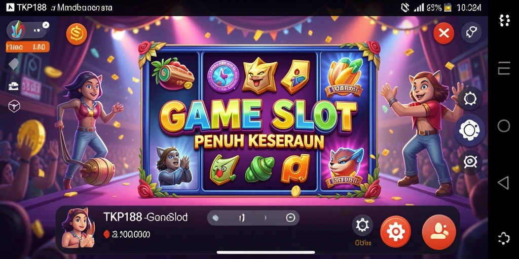 Screenshot TKP188 menampilkan gameplay Slot yang menarik dan penuh warna.