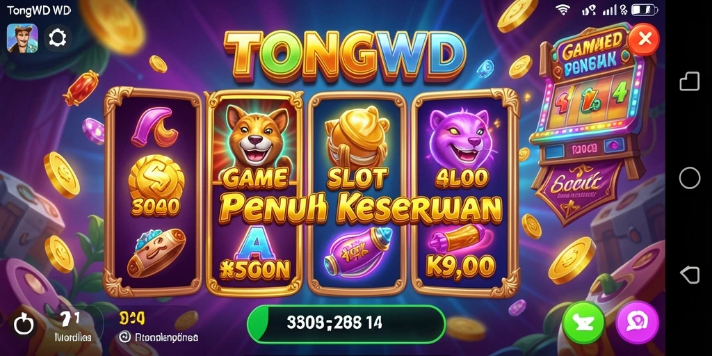 Tampilan gameplay Slot TONGWD yang seru dan interaktif.