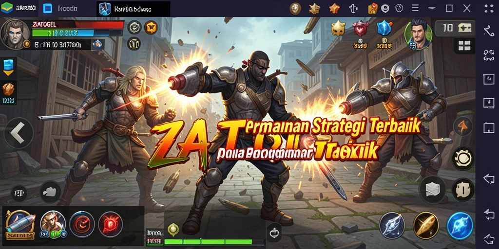 Tampilan gameplay ZIATOGEL yang menarik dan strategis.